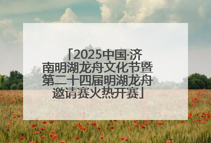 2025中国·济南明湖龙舟文化节暨第二十四届明湖龙舟邀请赛火热开赛