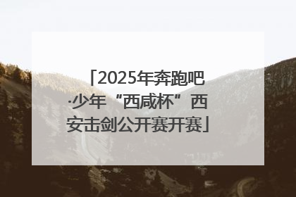 2025年奔跑吧·少年“西咸杯”西安击剑公开赛开赛