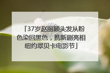 37岁赵丽颖头发从粉色染回黑色，携新剧亮相纽约翠贝卡电影节