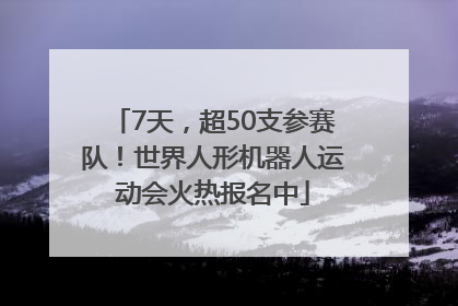 7天，超50支参赛队！世界人形机器人运动会火热报名中