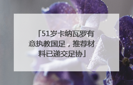 51岁卡纳瓦罗有意执教国足，推荐材料已递交足协