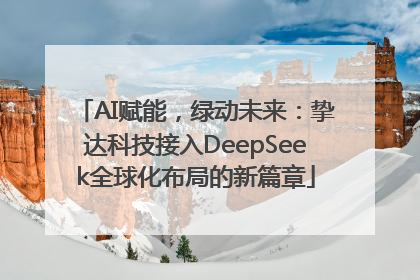 AI赋能，绿动未来：挚达科技接入DeepSeek全球化布局的新篇章